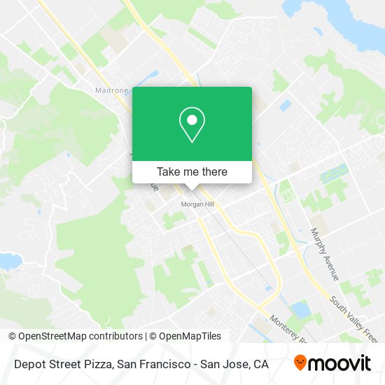 Mapa de Depot Street Pizza