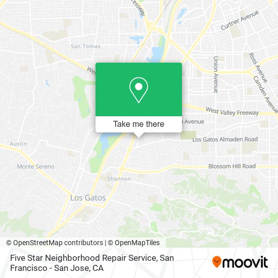 Five Star Neighborhood Repair Service map