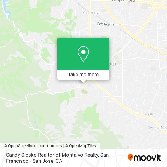 Mapa de Sandy Sicsko Realtor of Montalvo Realty