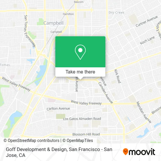Goff Development & Design map