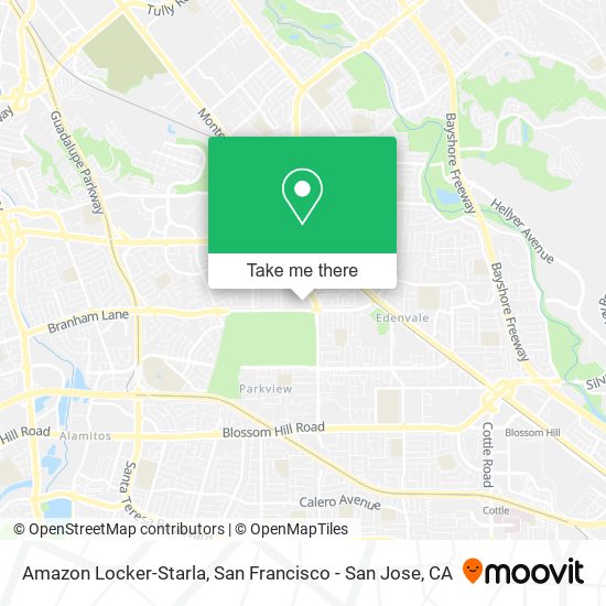 Mapa de Amazon Locker-Starla