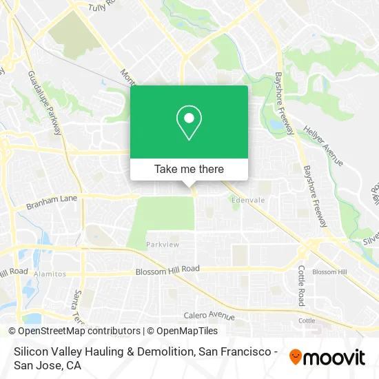 Silicon Valley Hauling & Demolition map