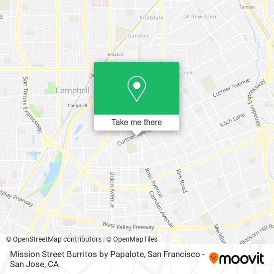 Mission Street Burritos by Papalote map