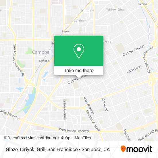 Mapa de Glaze Teriyaki Grill