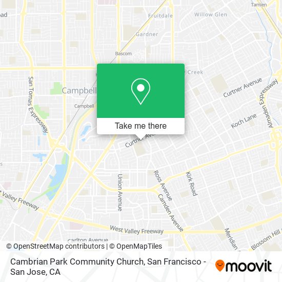 Cambrian Park Community Church map