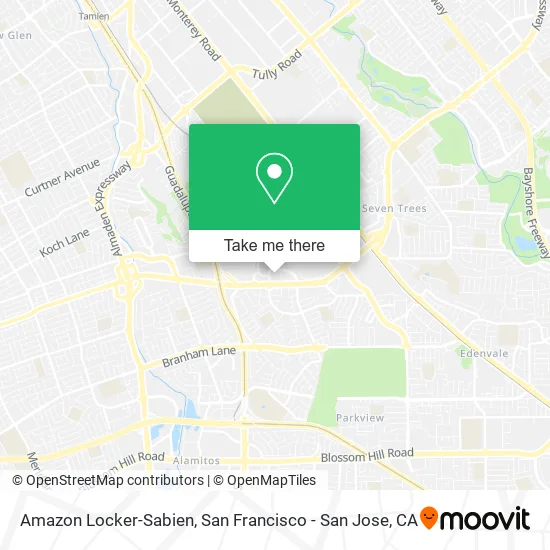 Mapa de Amazon Locker-Sabien
