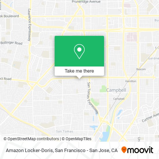 Amazon Locker-Doris map