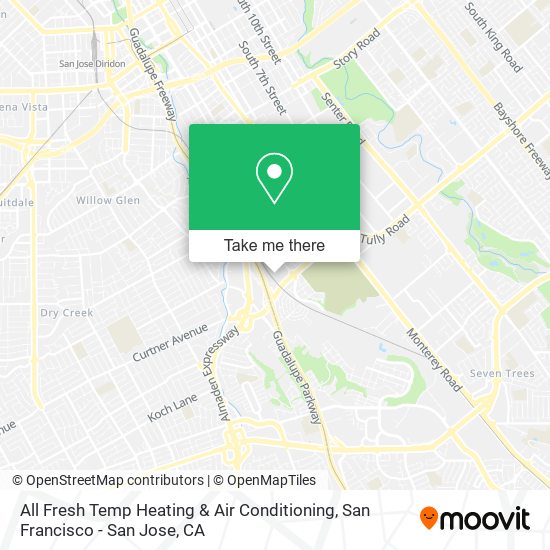 Mapa de All Fresh Temp Heating & Air Conditioning