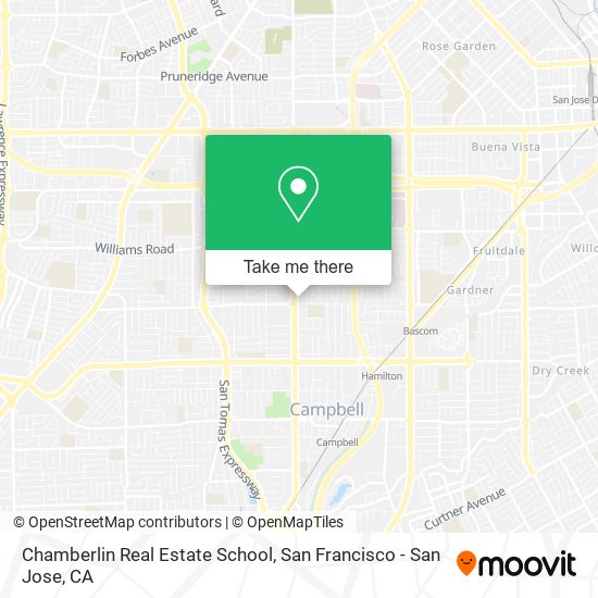 Mapa de Chamberlin Real Estate School