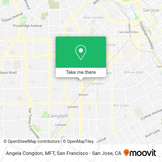 Angela Congdon, MFT map