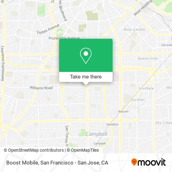 Boost Mobile map