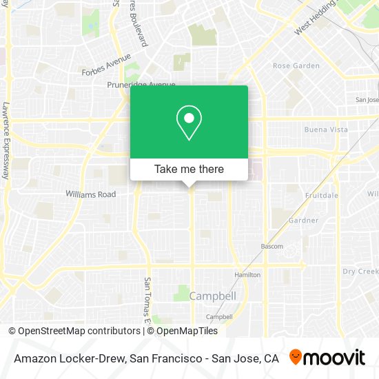 Mapa de Amazon Locker-Drew