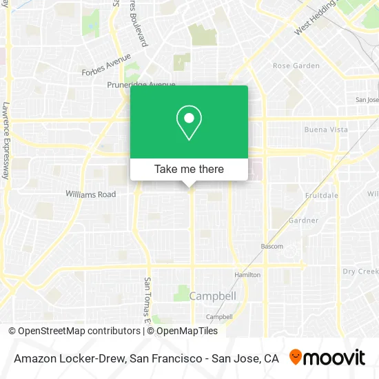 Amazon Locker-Drew map