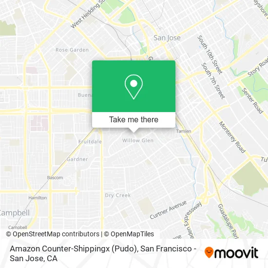 Amazon Counter-Shippingx (Pudo) map