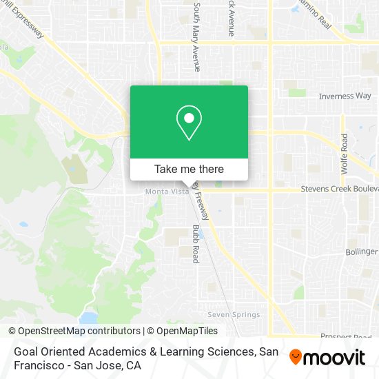 Goal Oriented Academics & Learning Sciences map