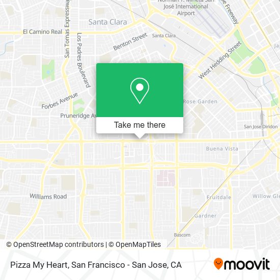 Mapa de Pizza My Heart