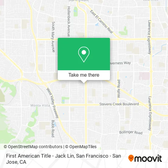 First American Title - Jack Lin map