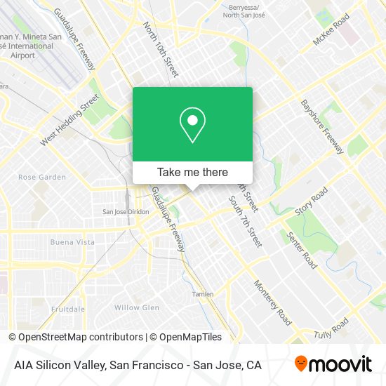 Mapa de AIA Silicon Valley