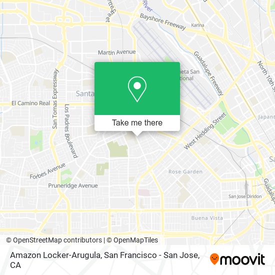 Amazon Locker-Arugula map