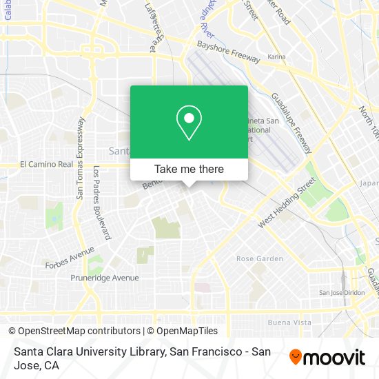 Santa Clara University Library map