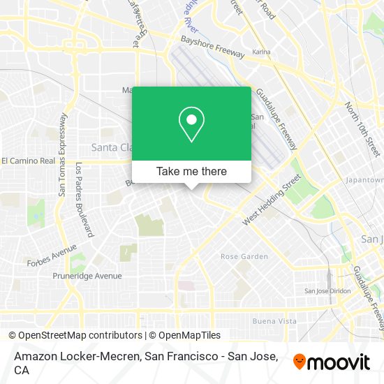 Amazon Locker-Mecren map