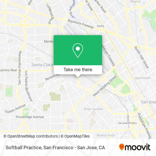 Softball Practice map