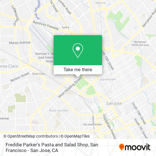 Freddie Parker's Pasta and Salad Shop map