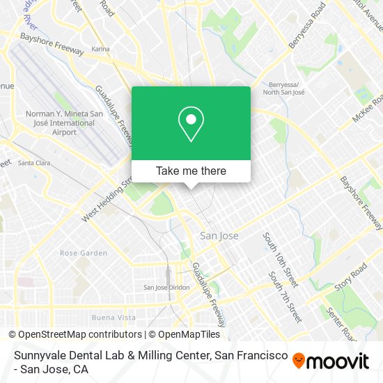 Sunnyvale Dental Lab & Milling Center map