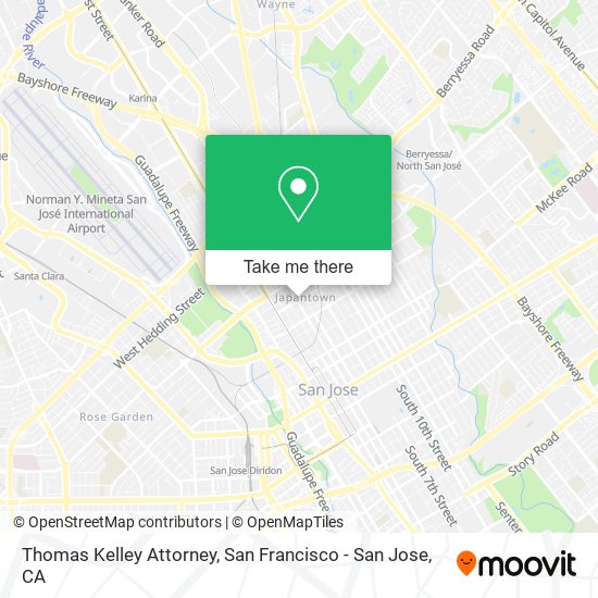 Thomas Kelley Attorney map