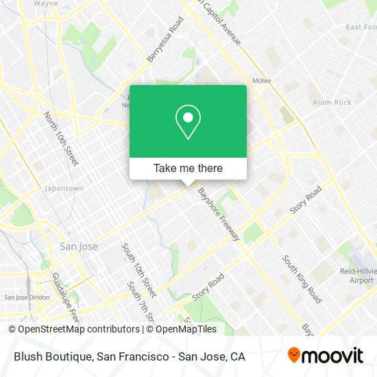 Mapa de Blush Boutique