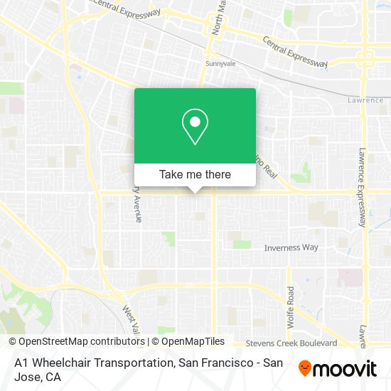 Mapa de A1 Wheelchair Transportation