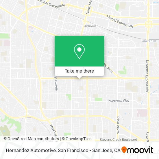 Hernandez Automotive map