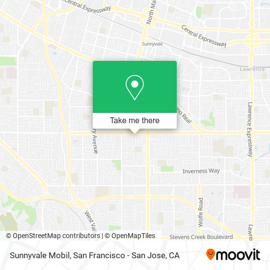 Mapa de Sunnyvale Mobil
