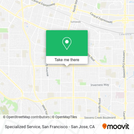 Specialized Service map