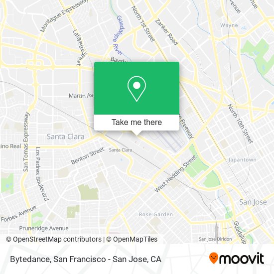Mapa de Bytedance