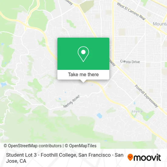 Student Lot 3 - Foothill College map