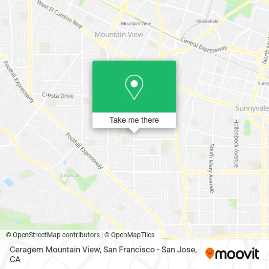 Mapa de Ceragem Mountain View