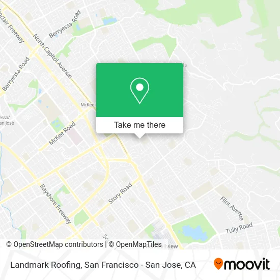 Landmark Roofing map