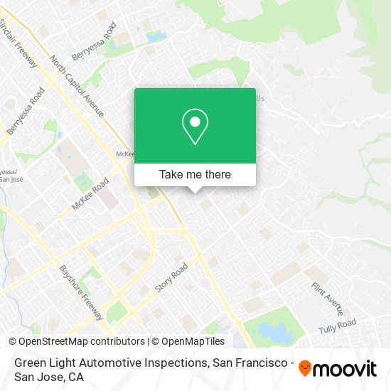 Green Light Automotive Inspections map