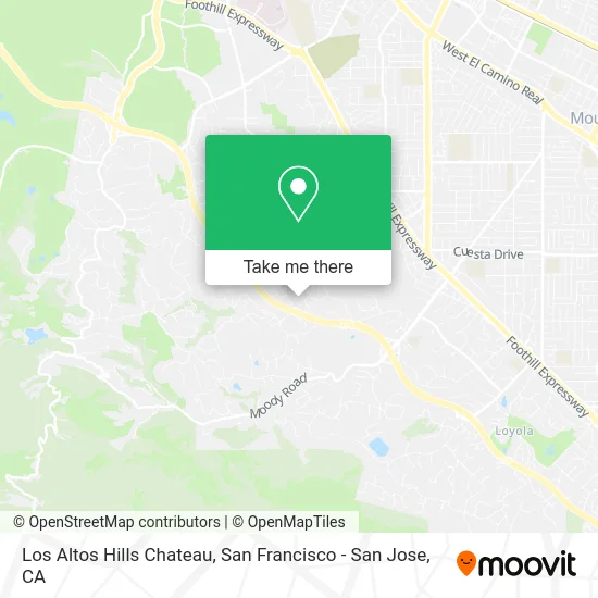 Los Altos Hills Chateau map