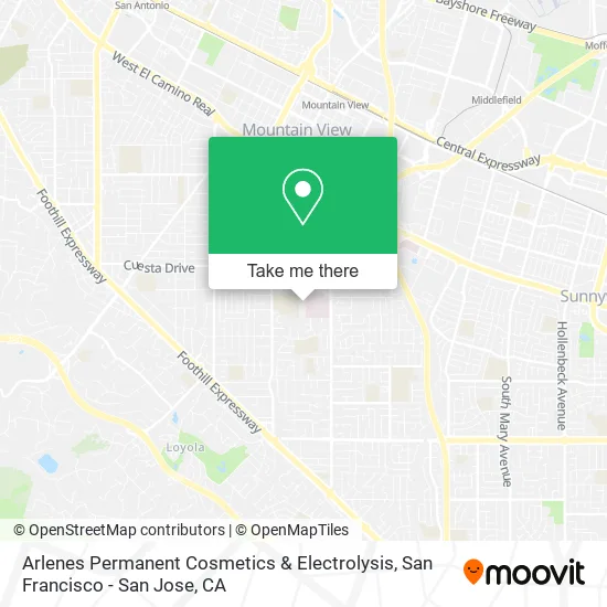 Arlenes Permanent Cosmetics & Electrolysis map