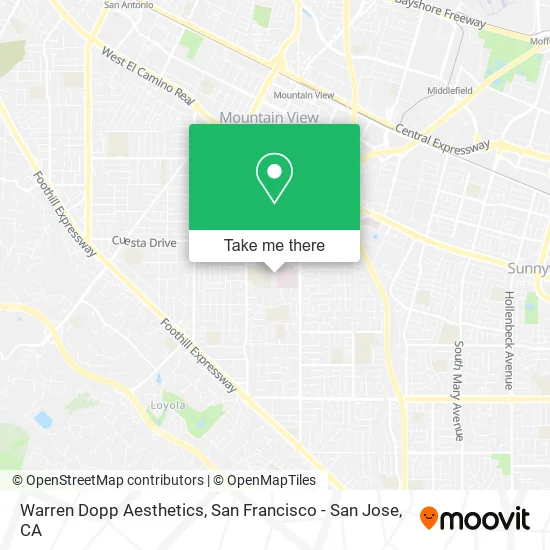 Warren Dopp Aesthetics map