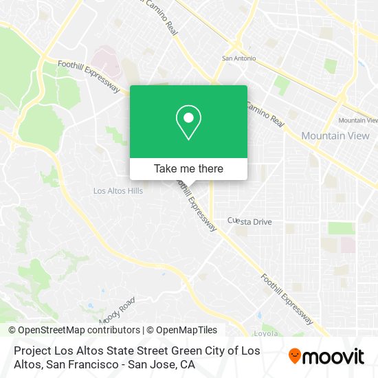 Mapa de Project Los Altos State Street Green City of Los Altos