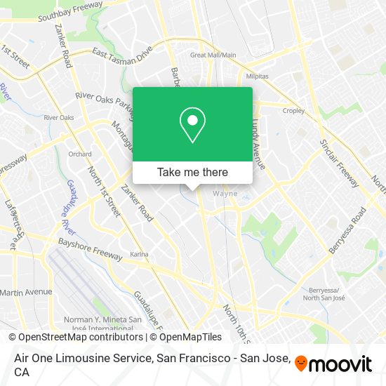 Mapa de Air One Limousine Service