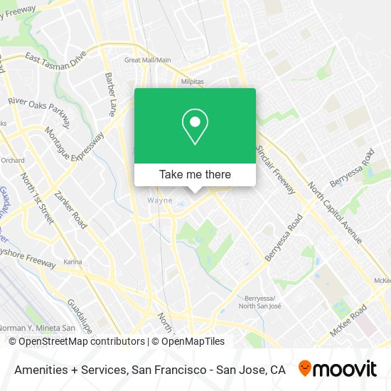 Amenities + Services map