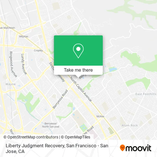 Liberty Judgment Recovery map