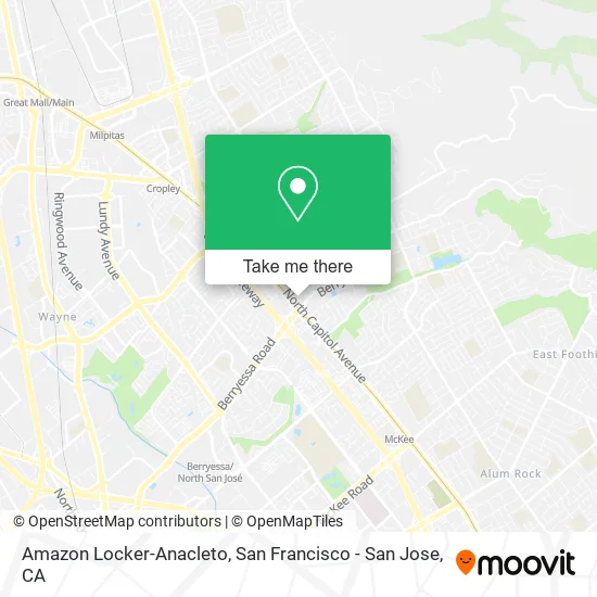 Amazon Locker-Anacleto map