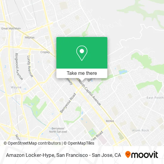 Mapa de Amazon Locker-Hype