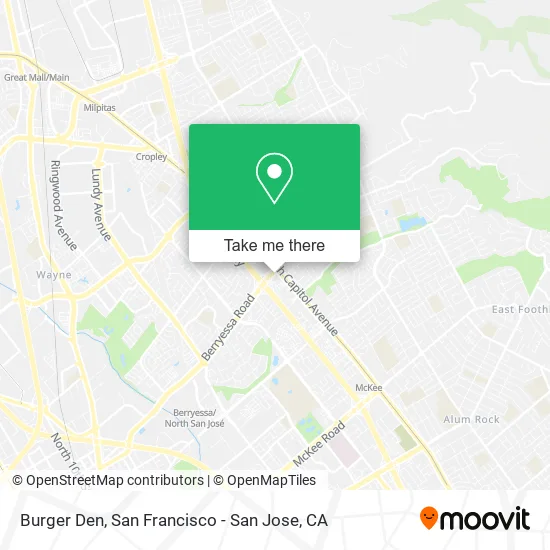 Burger Den map