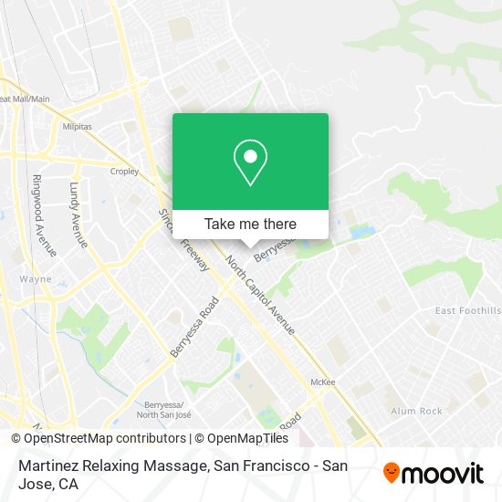 Mapa de Martinez Relaxing Massage